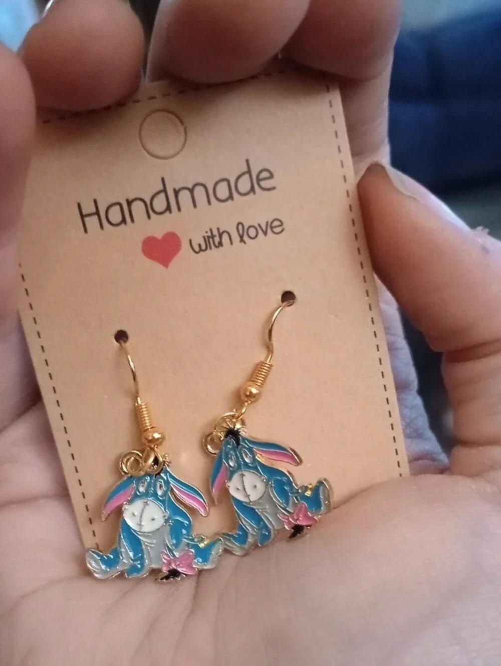 $8 Each Or Bundle 5/$20 Handmade Kids Eeyore Drop Earrings
